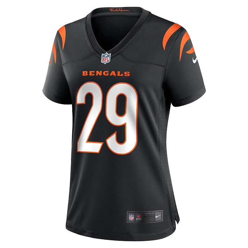 Maillot Nike Cam Taylor-Britt pour femme, noir, joueur de match des Bengals Cincinnati