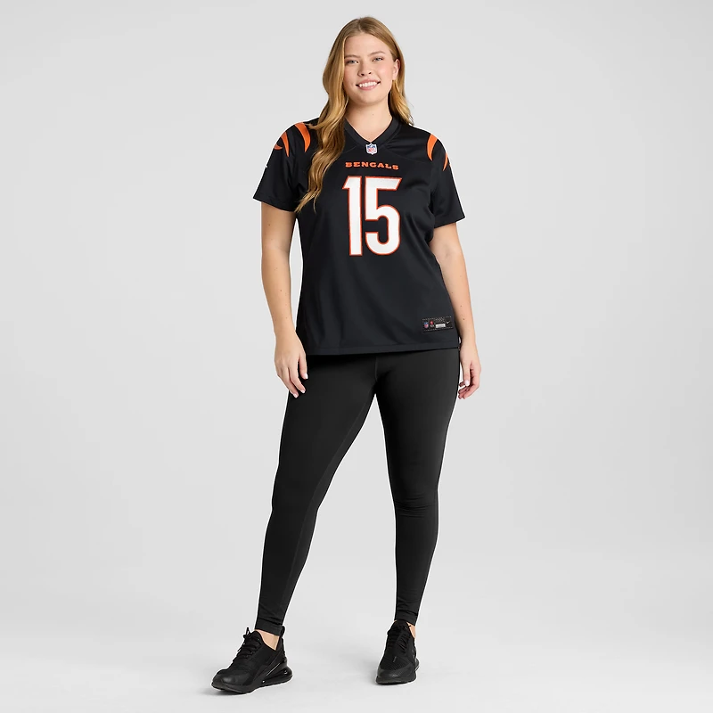 Women's Nike Charlie Jones Black Cincinnati Bengals Team Game Jersey