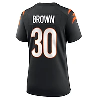 Maillot de match l'équipe Nike des Bengals Cincinnati noir pour femme