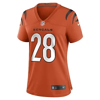 Maillot de match retraité Nike Corey Dillon orange pour femme des Bengals Cincinnati