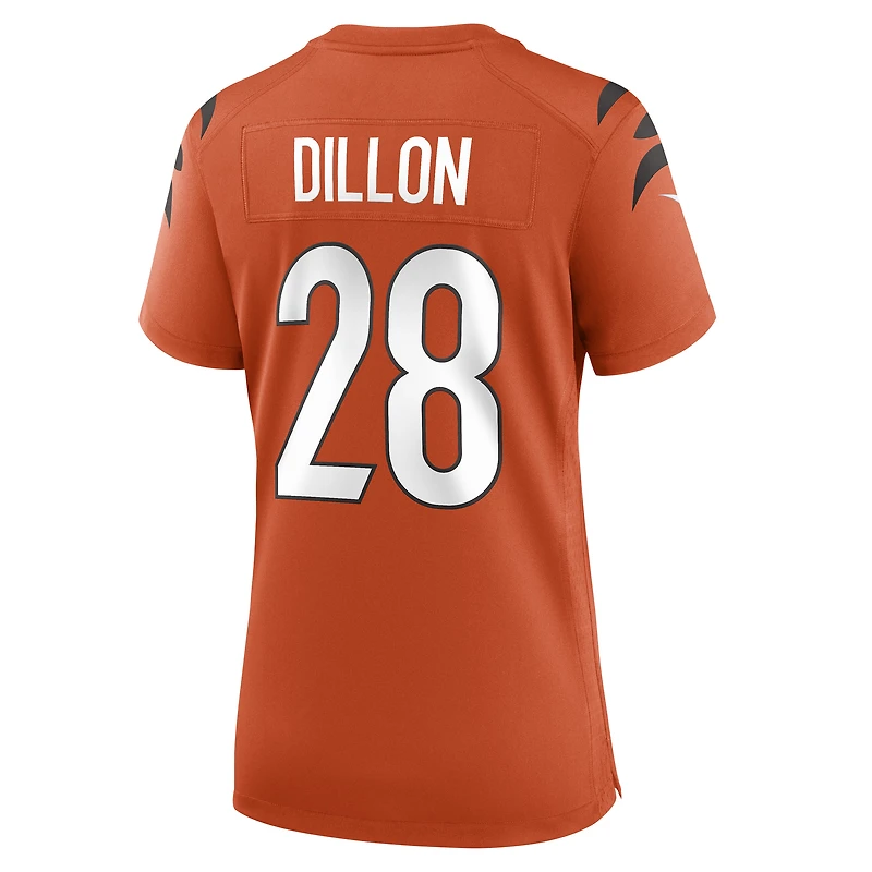Maillot de match retraité Nike Corey Dillon orange pour femme des Bengals Cincinnati