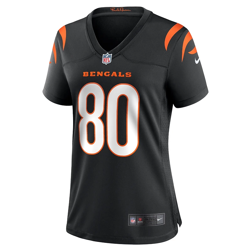 Maillot de jeu Nike Cris Collinsworth noir pour femme, joueur retraité l'équipe des Bengals Cincinnati
