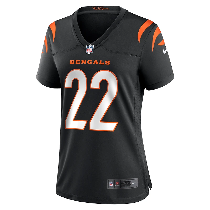 Maillot de match Nike Geno Stone noir pour femme des Bengals Cincinnati