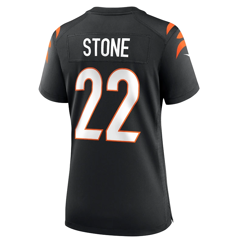 Maillot de match Nike Geno Stone noir pour femme des Bengals Cincinnati