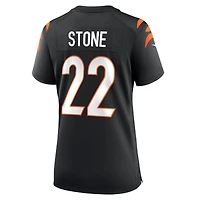 Maillot de match Nike Geno Stone noir pour femme des Bengals Cincinnati