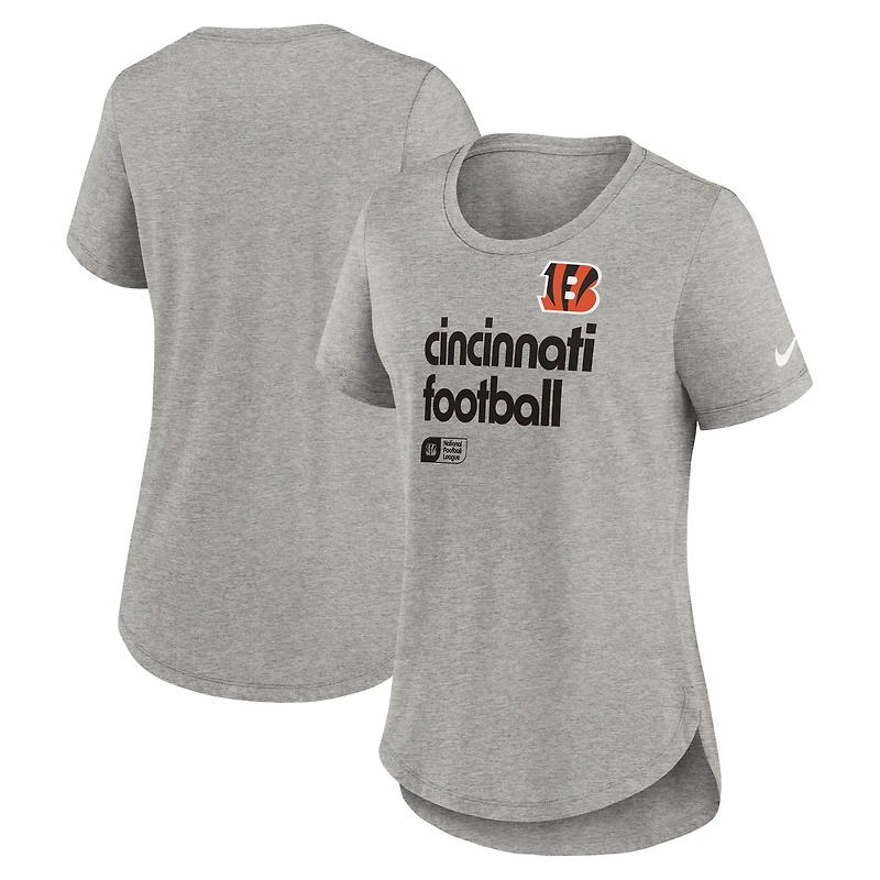 T-shirt Nike gris chiné pour femme