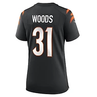 Maillot de match à la retraite des Bengals Cincinnati Nike Ickey Woods pour femme, noir