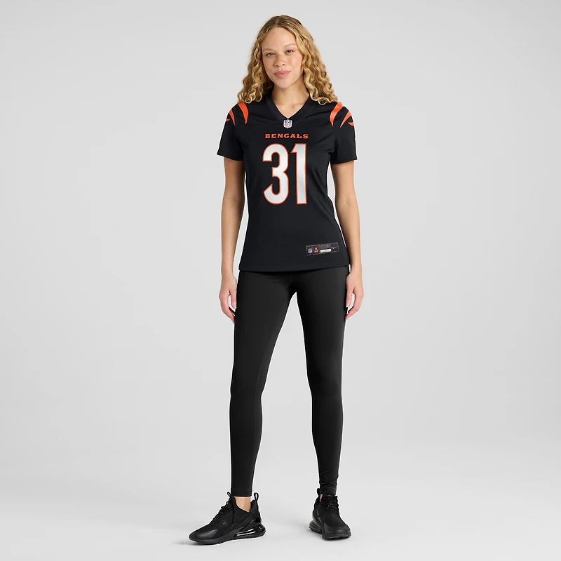 Maillot de match à la retraite des Bengals Cincinnati Nike Ickey Woods pour femme, noir