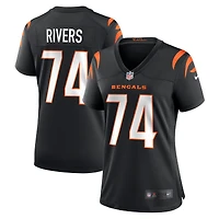Maillot Nike Jalen Rivers noir pour femme des Bengals de Cincinnati