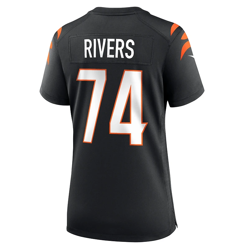 Maillot Nike Jalen Rivers noir pour femme des Bengals de Cincinnati