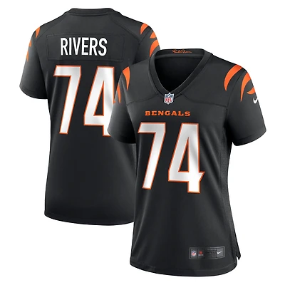 Women's Nike Jalen Rivers Black Cincinnati Bengals Team Game Jersey