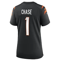 Maillot de match Nike Ja'Marr Chase pour femme, noir, Cincinnati Bengals