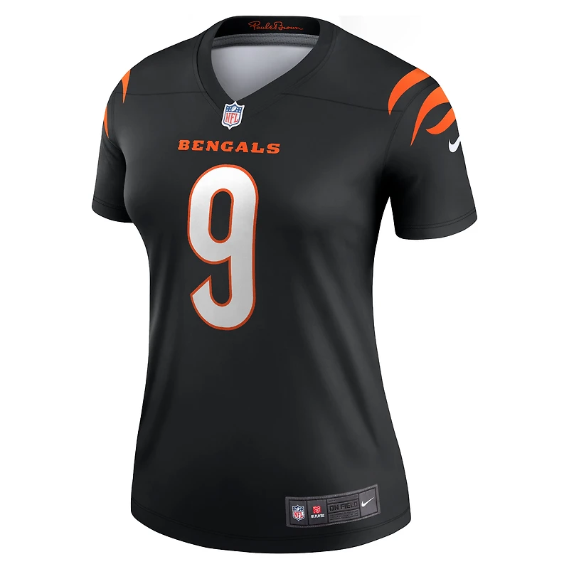 Women's Nike Joe Burrow  Black Cincinnati Bengals Legend Player Performance Top