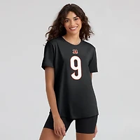 Women's Nike Joe Burrow Black Cincinnati Bengals Player Name & Number T-Shirt