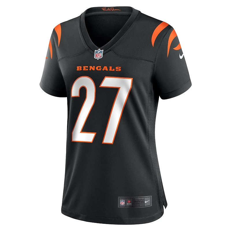 Maillot de match l'équipe Nike Jordan Battle noir des Bengals Cincinnati pour femme