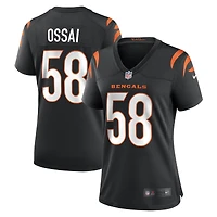 Maillot de match Nike Joseph Ossai des Bengals Cincinnati pour femme, noir