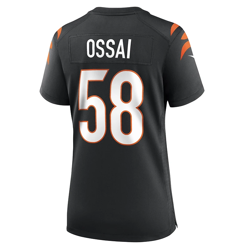 Maillot de match Nike Joseph Ossai des Bengals Cincinnati pour femme, noir