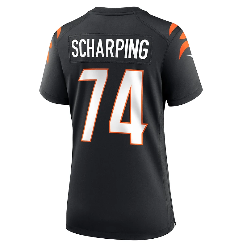 Maillot de joueur match Nike Max Scharping pour femmes, noir, Cincinnati Bengals