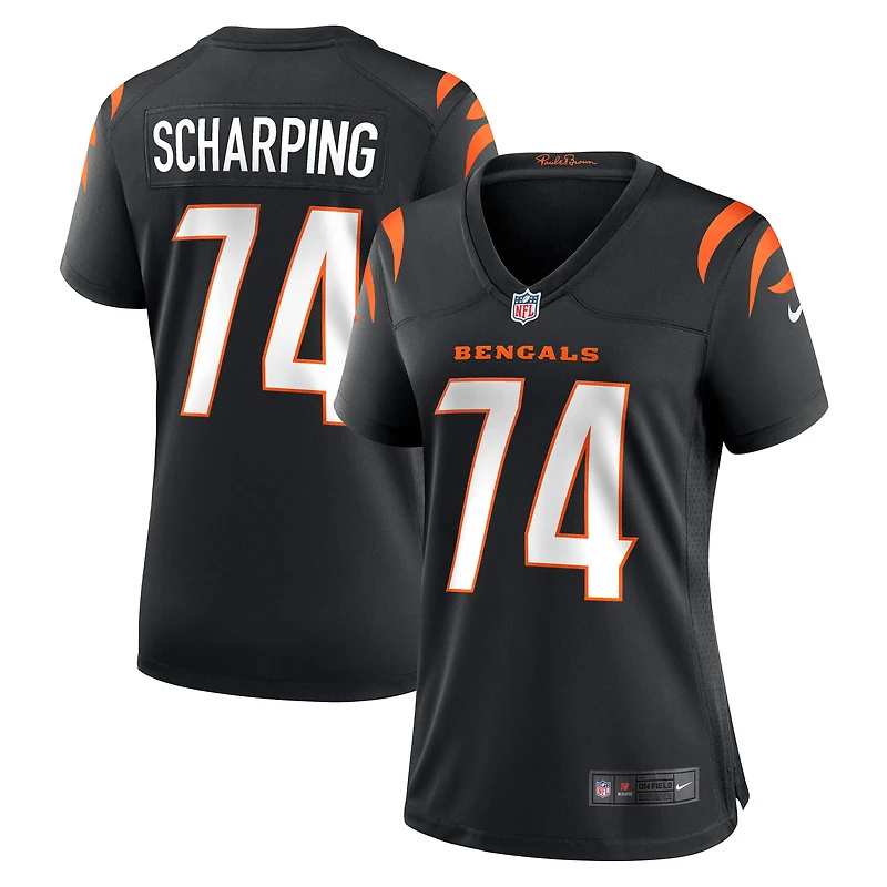 Maillot de joueur match Nike Max Scharping pour femmes, noir, Cincinnati Bengals
