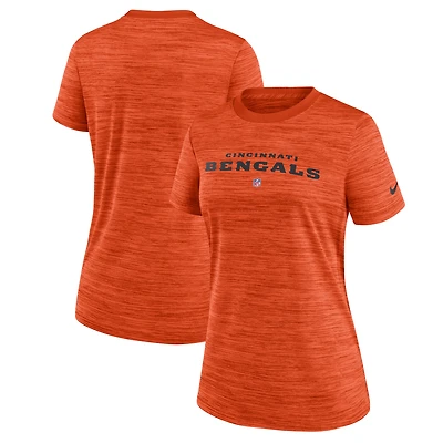 Women's Nike Orange Cincinnati Bengals Sideline Performance T-Shirt