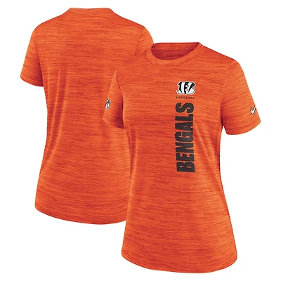 Women's Nike Orange Cincinnati Bengals Sideline Velocity Performance T-Shirt