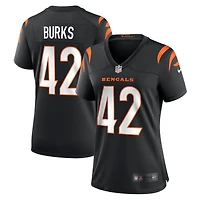 Women's Nike Oren Burks  Black Cincinnati Bengals Team Game Jersey