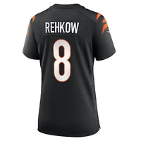 Maillot de match Nike Ryan Rehkow noir pour femme des Bengals Cincinnati
