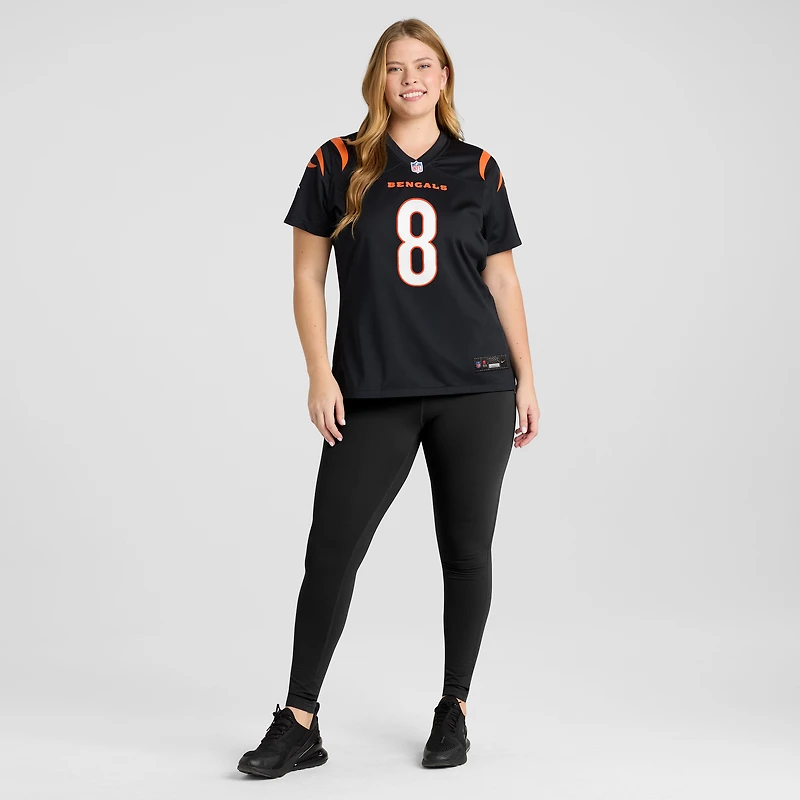 Maillot de match Nike Ryan Rehkow noir pour femme des Bengals Cincinnati