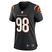 Maillot Nike Tedarrell Slaton Jr. pour femme, noir, des Bengals de Cincinnati