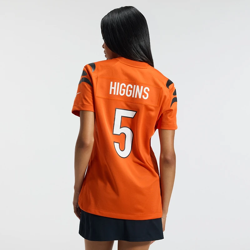 Women's Nike Tee Higgins  Orange Cincinnati Bengals Alternate Game Jersey