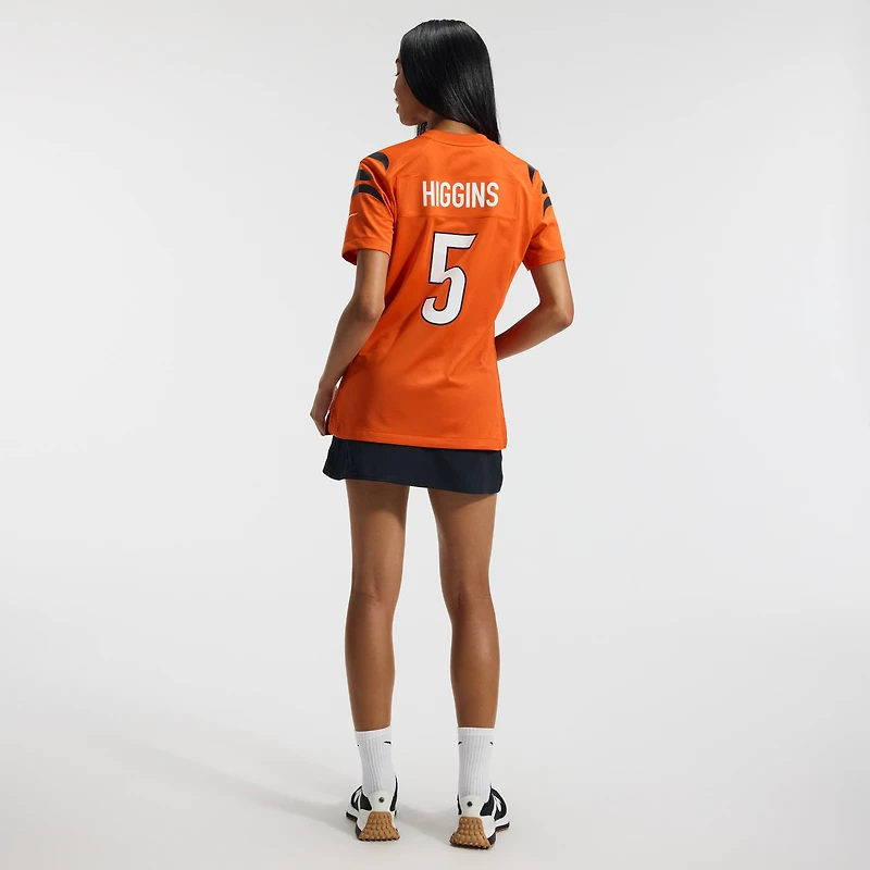 Women's Nike Tee Higgins  Orange Cincinnati Bengals Alternate Game Jersey