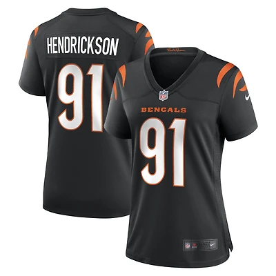 Maillot de match Nike Trey Hendrickson noir pour femme des Bengals Cincinnati