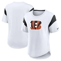 Women's Nike White Cincinnati Bengals Fashion T-Shirt