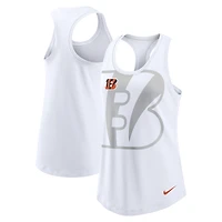 Women's Nike White Cincinnati Bengals Tri-Blend Racerback Scoop Neck Tank Top