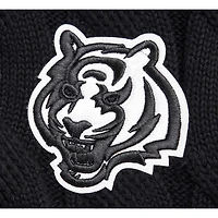 Women's Pro Standard  Black Cincinnati Bengals Prep V-Neck Pullover Sweater