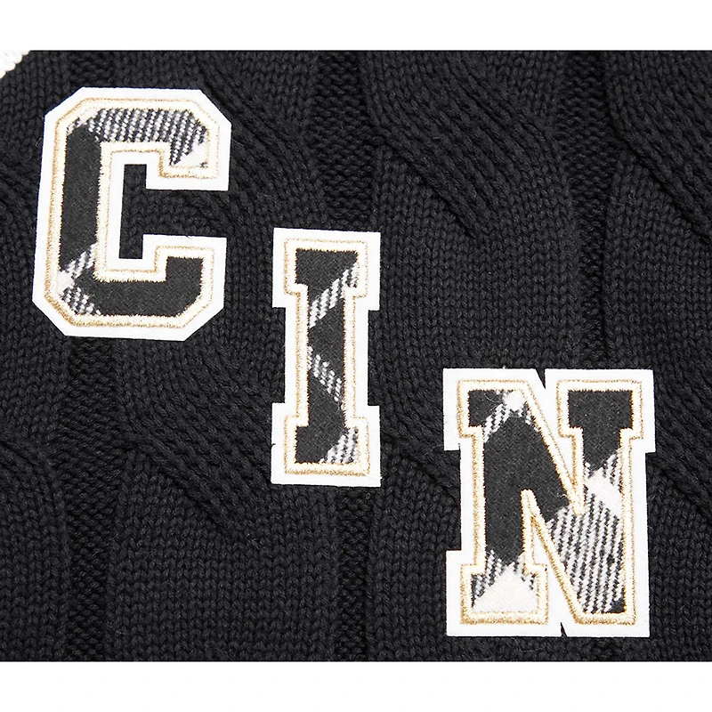 Pull à col en V Pro Standard pour femmes, noir, Cincinnati Bengals Prep