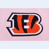 T-shirt carré court Pro Standard Cincinnati Bengals pour femme rose