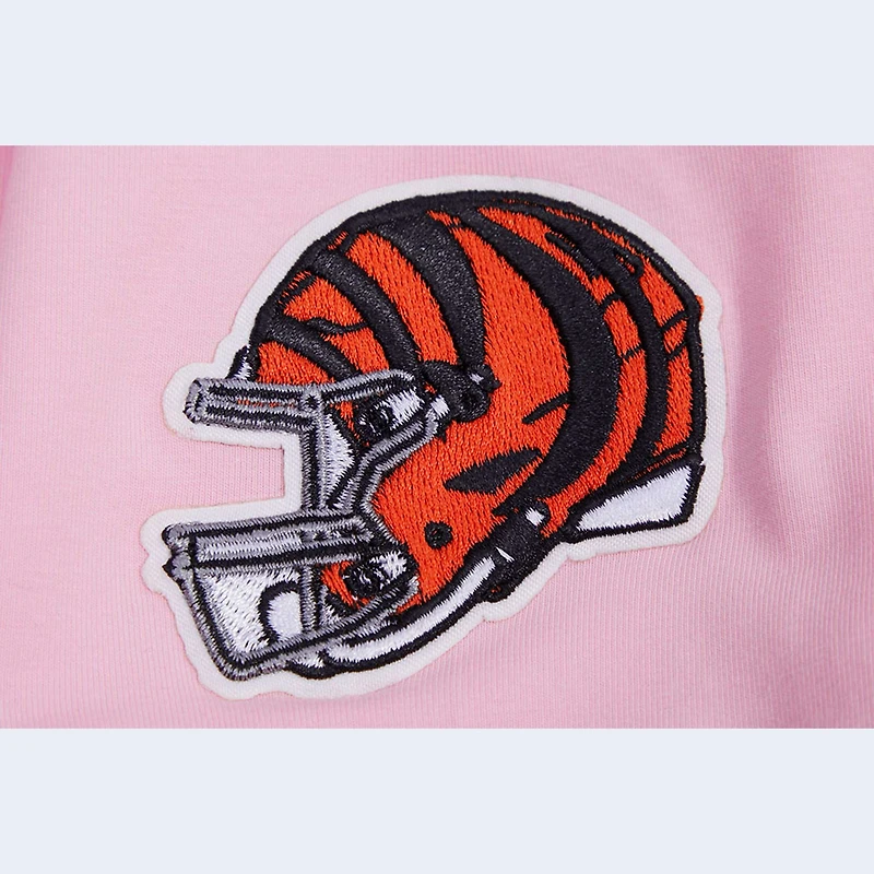 T-shirt carré court Pro Standard Cincinnati Bengals pour femme rose