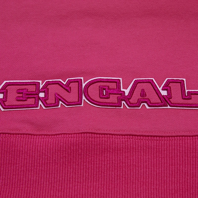 Sweat à capuche court en polaire triple rose Pro Standard Pink Cincinnati Bengals pour femmes