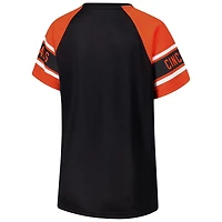 Haut raglan à blocs de couleurs Starter noir pour femmes des Bengals Cincinnati 1er tour