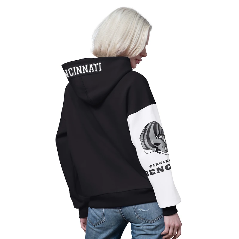 Sweat à capuche zippé noir pour femme des Bengals de Cincinnati, 4e essai