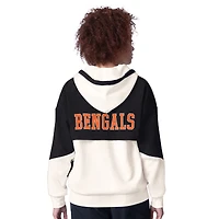 Women's Starter White Cincinnati Bengals Scrimmage Full-Zip Hoodie