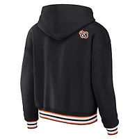 Sweat à capuche lacets grande taille noir Cincinnati Bengals pour femme WEAR by Erin Andrews