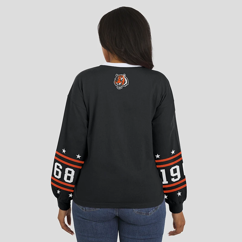 Women's WEAR by Erin Andrews  Black Cincinnati Bengals Sport Long-Sleeve T-Shirt