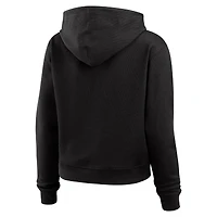 Women's WEAR by Erin Andrews  Black Cincinnati Bengals Waffle Hoodie Pullover Top