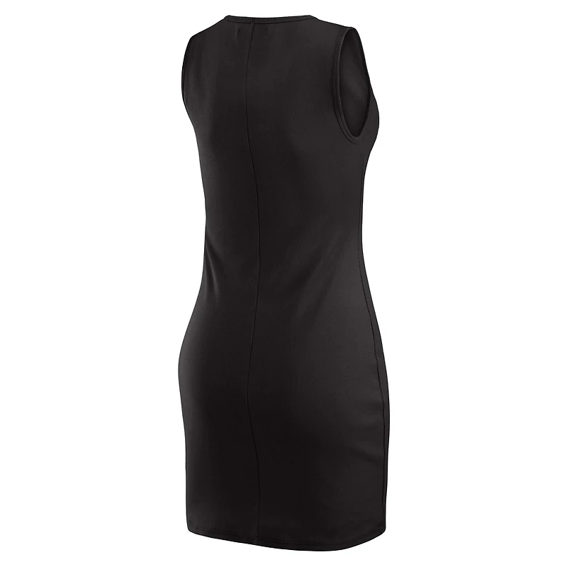 Women's WEAR by Erin Andrews x Gracie Hunt Black Cincinnati Bengals Ribbed Tank Dress