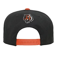 Youth Black Cincinnati Bengals Retro Deadstock Snapback Hat