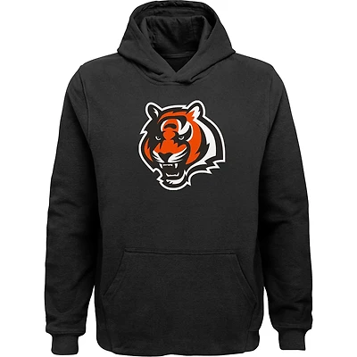 Youth Black Cincinnati Bengals Team Logo Pullover Hoodie