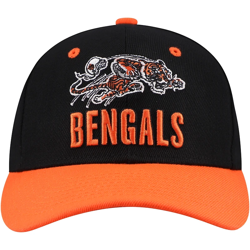 Youth Mitchell & Ness Black Cincinnati Bengals All In 2.0 Adjustable Hat