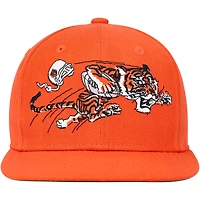 Youth Mitchell & Ness Orange Cincinnati Bengals Gridiron Classics Ground Snapback Hat